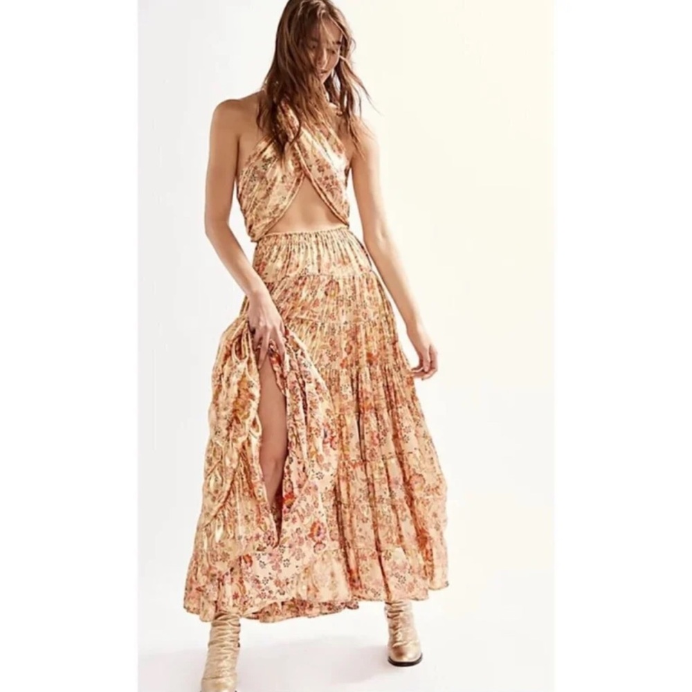 Free People Metallic Dress